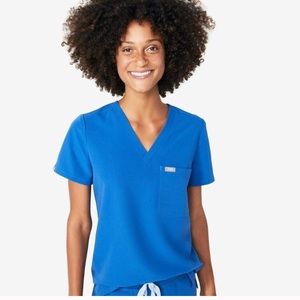 Figs royal blue Catarina top